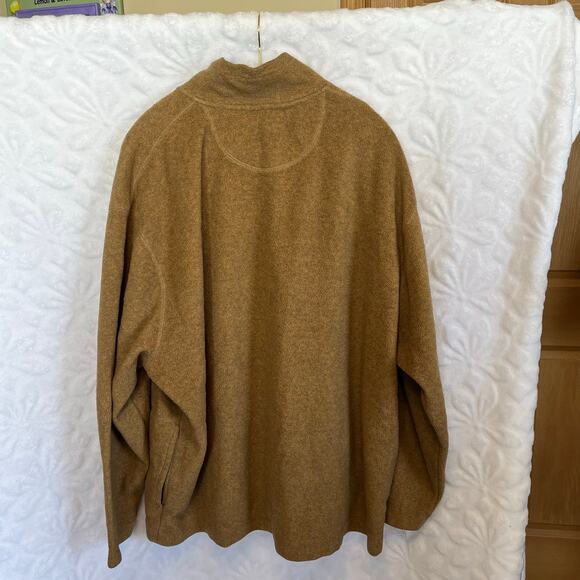 St. John’s Bay brown quarter zip fleece long sleeve preowned good condition - Picture 4 of 5